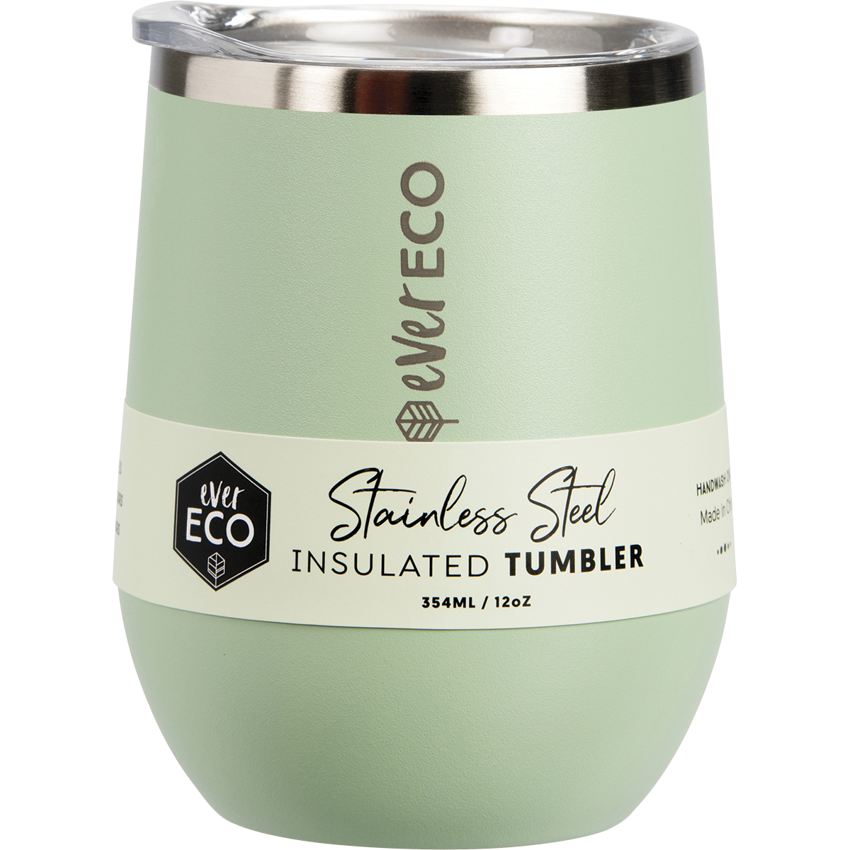 Ever-Eco-Stainless-Steel-Insulated-Tumbler-354ml-Sage